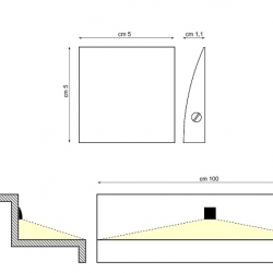 APPLIQUE STEP BLANC 120° PURALUCE