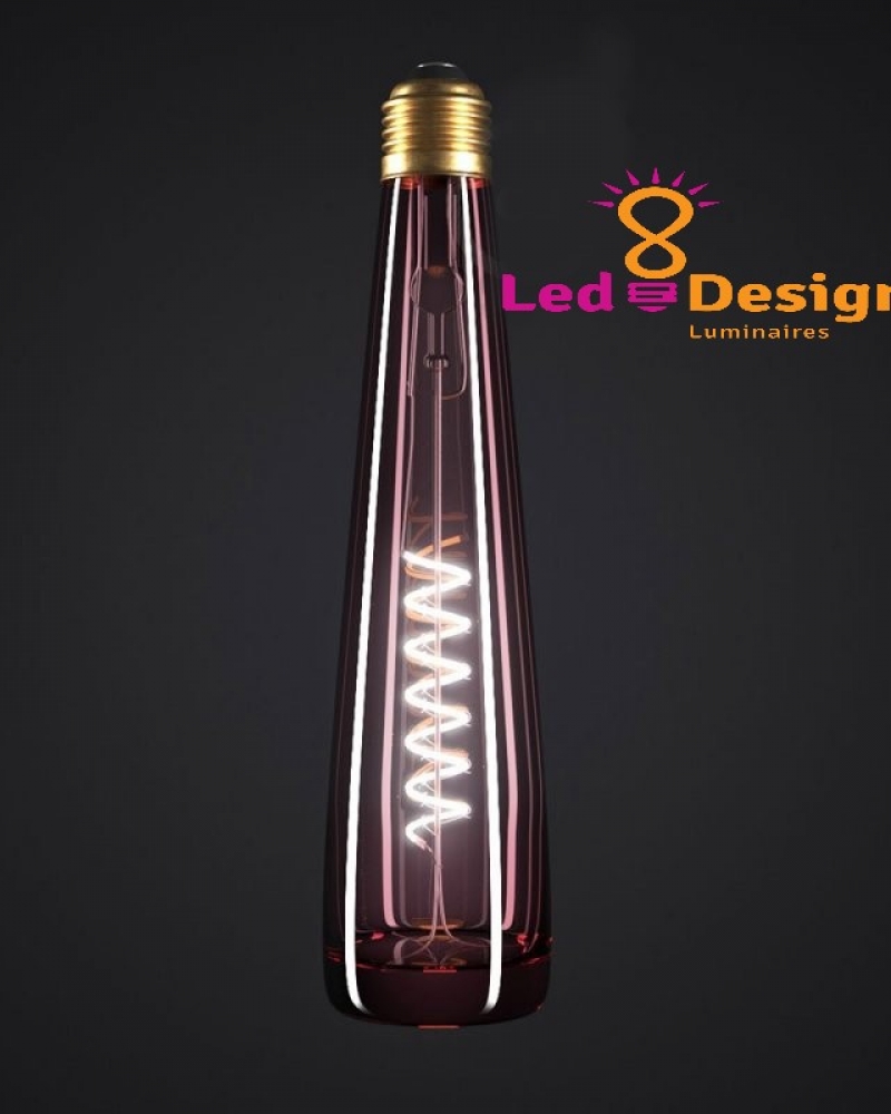 Ampoule LED 8W filament rose E27 Luminaire LED Design