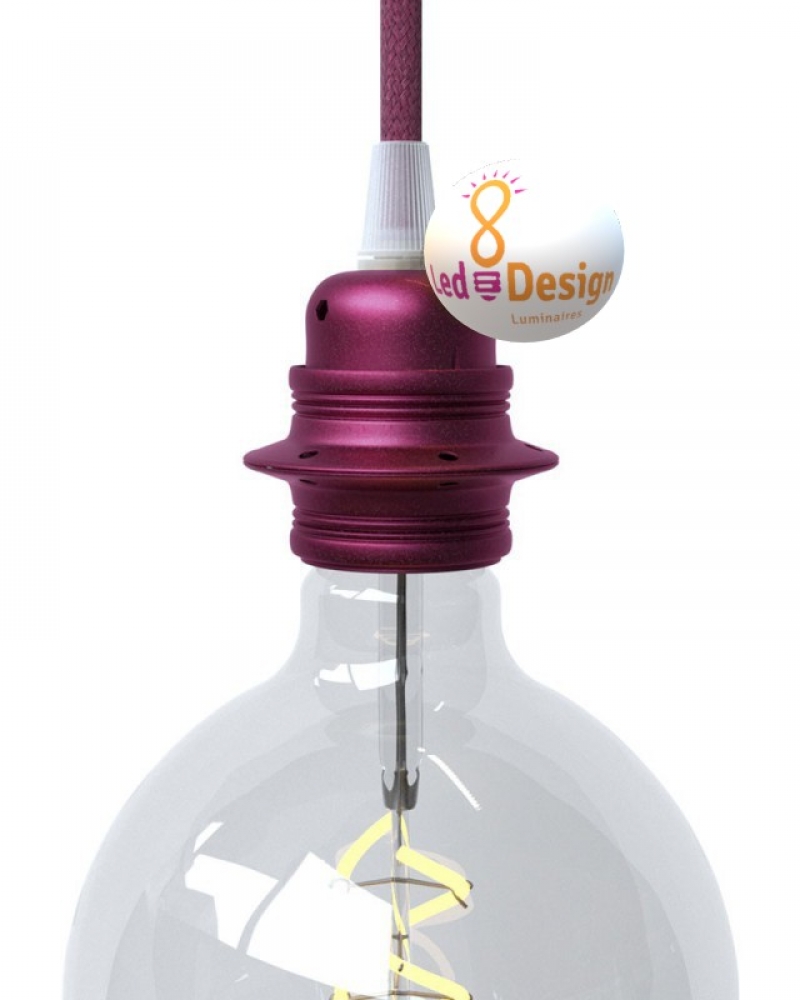 Ampoule LED 8W filament rose E27 Luminaire LED Design