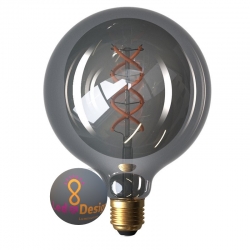  Ampoule vintage globe LED filament smoky E27
