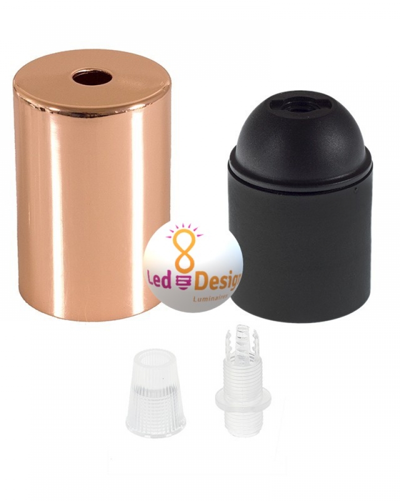 Douille Décorative En Cuivre E27 - Support D'ampoule Vintage, Design élégant Pour Intérieur Rétro Ou Moderne - 3