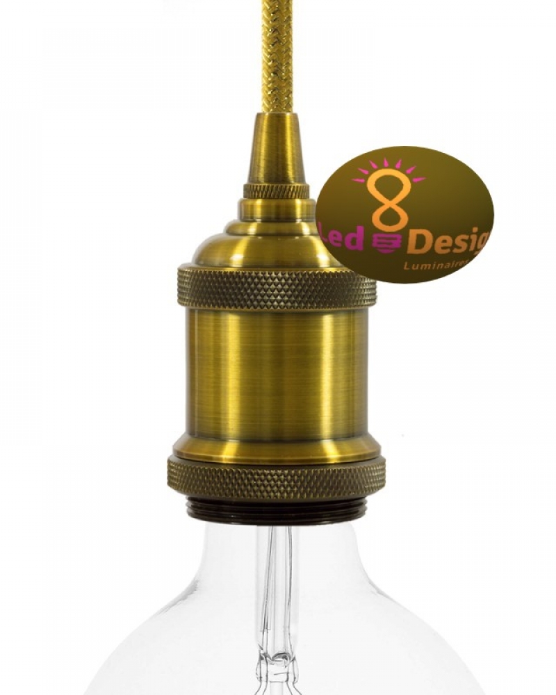 DOUILLE VINTAGE ALUMINIUM LAITON E27 - Luminaire LED Design DOUILLE VINTAGE ALUMINIUM LAITON E27 - Luminaire LED Design
