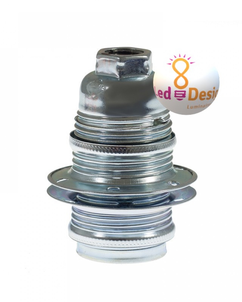 DOUILLE VINTAGE METAL CHROME E14 - Luminaire LED Design