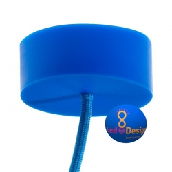 Rosace Vintage Silicone Bleu