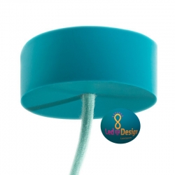 Rosace Vintage Silicone Bleu Turquoise