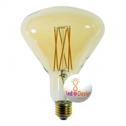 Ampoule vintage led filament dorée e27