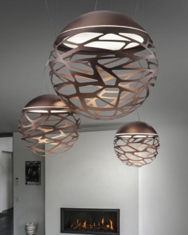 SUSPENSION KELLY SPHERE 50 BRONZE STUDIO ITALIA Luminaire LED Design