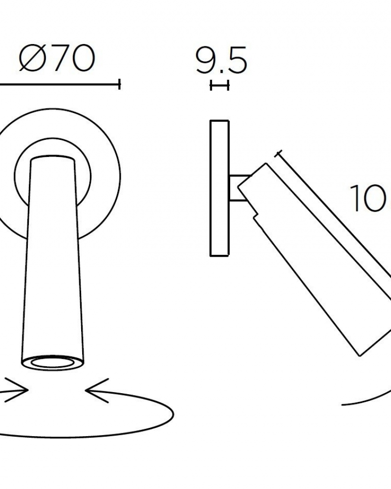 APPLIQUE MURALE GAMMA MINI LEDS C4 Luminaire LED Design
