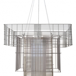 SUSPENSION MESH CUBIC XL TAUPE FORESTIER