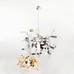 SUSPENSION MINI CORAL ARGENT LUMEN CENTER