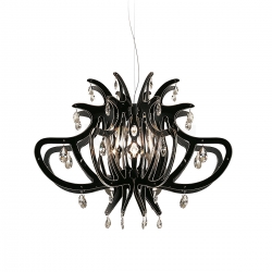 SUSPENSION MEDUSA NOIR SLAMP 