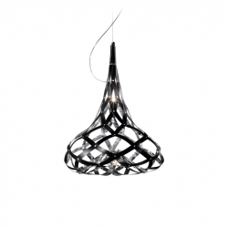 SUSPENSION SUPERMORGANA NOIR / MIROIR SLAMP